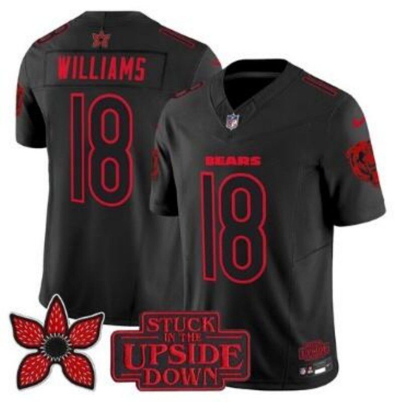 Men 2026 Chicago Bears #18 Williams Black 4th generations Nike Limited NFL Jersey 03->chicago bears->NFL Jersey